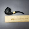 MBSD Briars by Piero Vitale Sandblasted Brandy w/ Boxwood Briar Pipe, New - Image 10