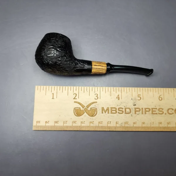 MBSD Briars by Piero Vitale Rusticated Author w/ Zebrawood Briar Pipe, New - Image 10