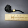 MBSD Briars by Piero Vitale Sandblasted Brandy w/ Olivewood Briar Pipe, New - Image 10