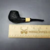 MBSD Briars by Piero Vitale Rusticated Author w/ Boxwood Briar Pipe, New - Image 10