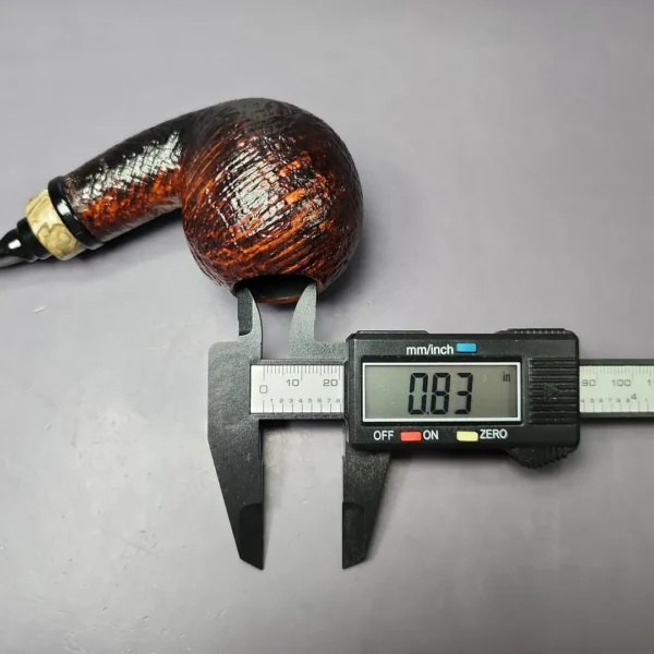 Peder Jeppesen Ida Noah Sandblasted Apple Estate Briar Pipe, Danish Estates - Image 10