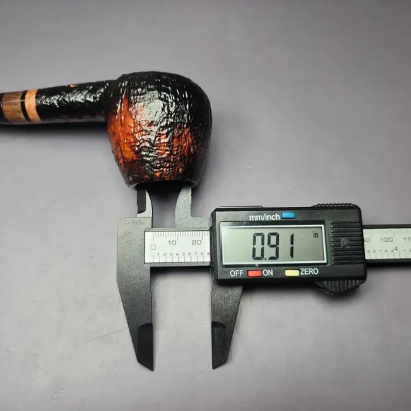 Peder Jeppesen Ida 3 Sandblasted Brandy Estate Briar Pipe, Danish Estates - Image 10