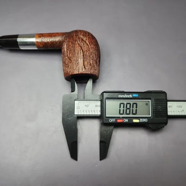 Dr Grabow Viscount Rusticated Billiard Estate Briar Pipe, American Estates - Image 10