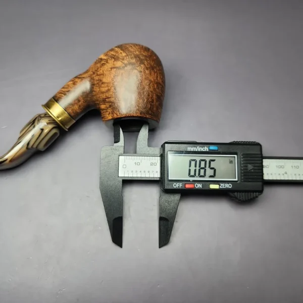 JM Boswell 2024 Smooth Apple w/ Shell Casing Estate Briar Pipe, American Estates - Image 10