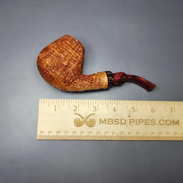 Volkan Phoenix Grade Sandblasted Brandy w/ Cumberland Estate Briar Pipe, Unsmoked - Image 10