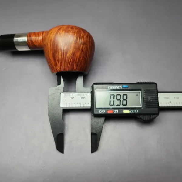 Bjarne Nielsen Signature Grade B Smooth Brandy w/ Silver Estate Briar Pipe, Danish Estates, 9mm - Image 10