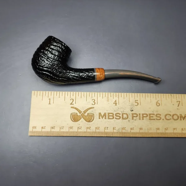 la Biota "Economica" Rusticated Bent Billiard Handmade Briar Pipe, New - Image 10
