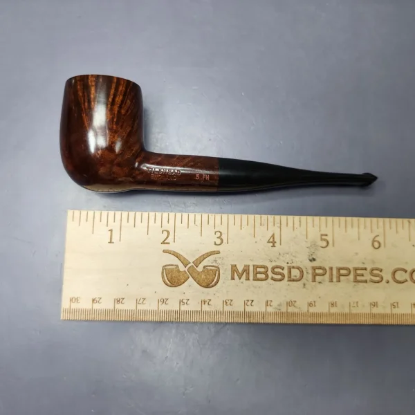 James Upshall Tilshead Group 5 Smooth Billiard Estate Briar Pipe, Unsmoked - Image 10