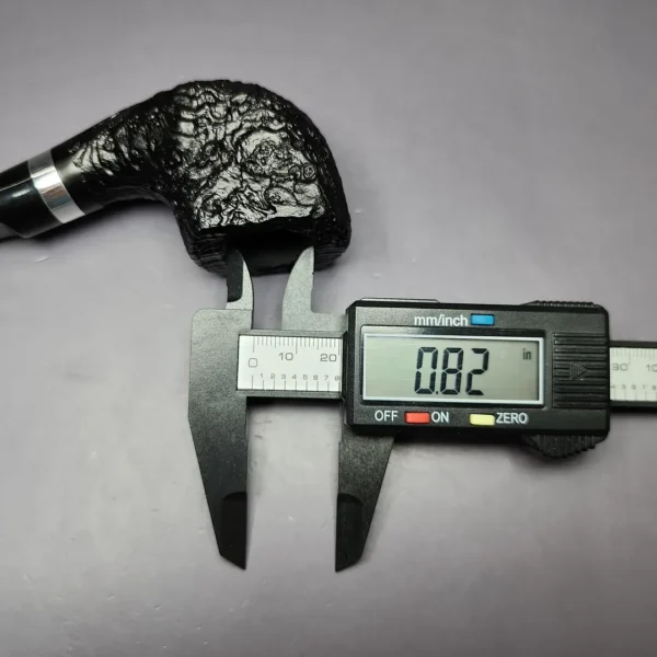 Morgan BlackJack 31 Sandblasted Panel Horn Briar Pipe, New - Image 10