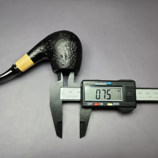 MBSD Briars by Piero Vitale Sandblasted Brandy w/ Boxwood Briar Pipe, New - Image 10