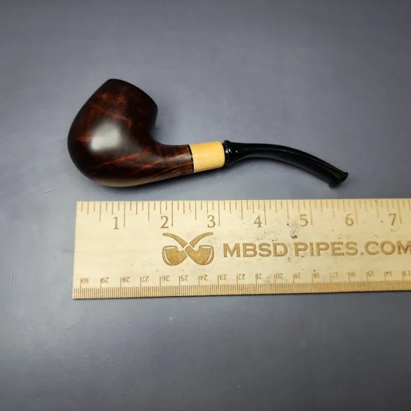 MBSD Briars by Piero Vitale Smooth Brandy w/ Olivewood Briar Pipe, New - Image 10