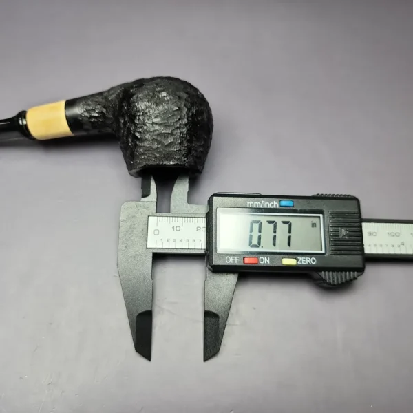 MBSD Briars by Piero Vitale Sandblasted Brandy w/ Boxwood Briar Pipe, New - Image 10