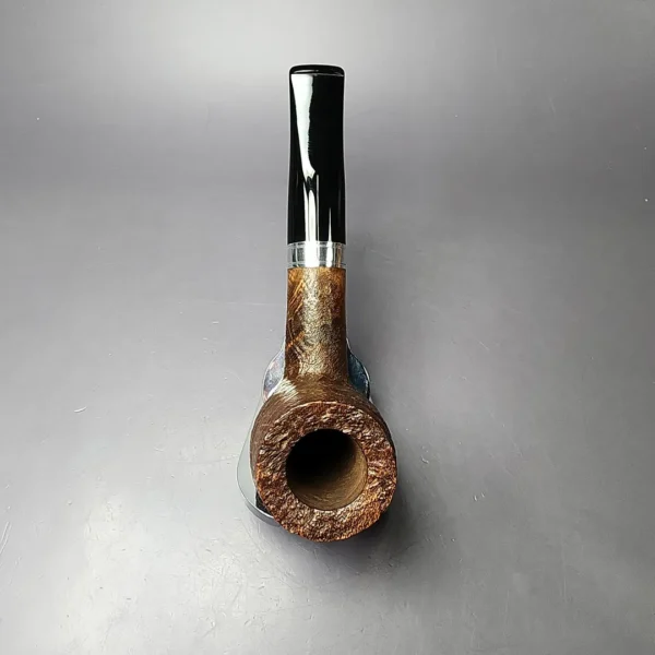 Chacom Maigret 1201 Sandblasted Large Billiard Estate Briar Pipe, Unsmoked - Image 10