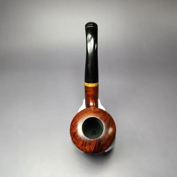 Vauen 6907 Smooth Dublin w/ Zebrawood Estate Briar Pipe, Unsmoked, 9mm - Image 10