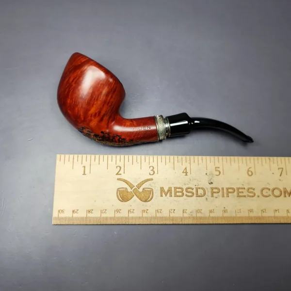 Vauen by Barontini 415 Partially Rusticated Dublin Estate Briar Pipe, Unsmoked, 9mm - Image 10