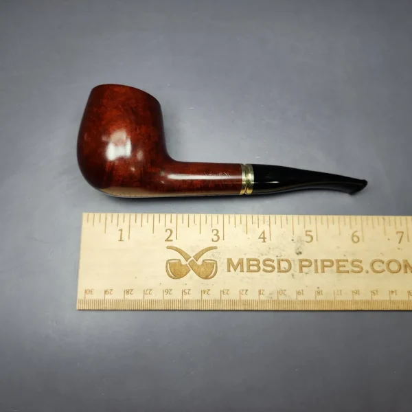 Vauen 3743 Smooth Dubin w/ Brass Estate Briar Pipe, Unsmoked, 9mm - Image 10
