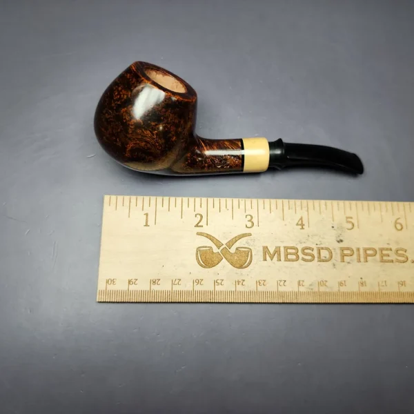Mina Pipes Smooth Apple w/ Boxwood Estate Briar Pipe, Unsmoked - Image 10