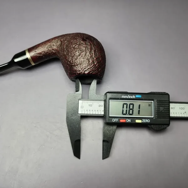Vauen 5205 Sandblasted Apple w/ Brass Estate Briar Pipe, Unsmoked, 9mm - Image 10