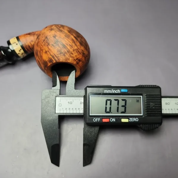 Nording Nose Warmer Smooth Apple w/ Tagua Nut Estate Briar Pipe, Unsmoked - Image 10