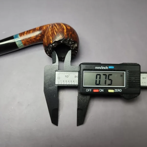 Sean Reum Smooth Acorn w/ Ebonite Handmade Briar Pipe, New - Image 9