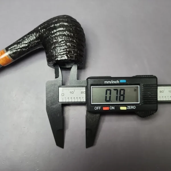 la Biota "Economica" Rusticated Bent Billiard Handmade Briar Pipe, New - Image 10