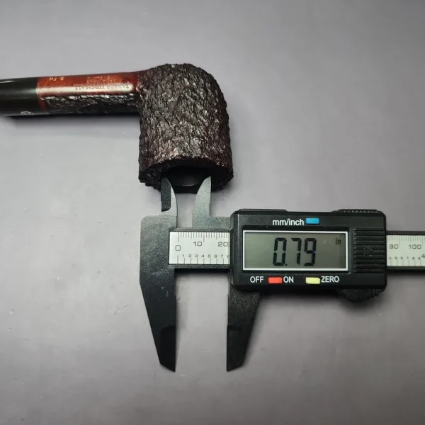 James Upshall Bark Group 5 Rusticated Dublin Estate Briar Pipe, Unsmoked - Image 10