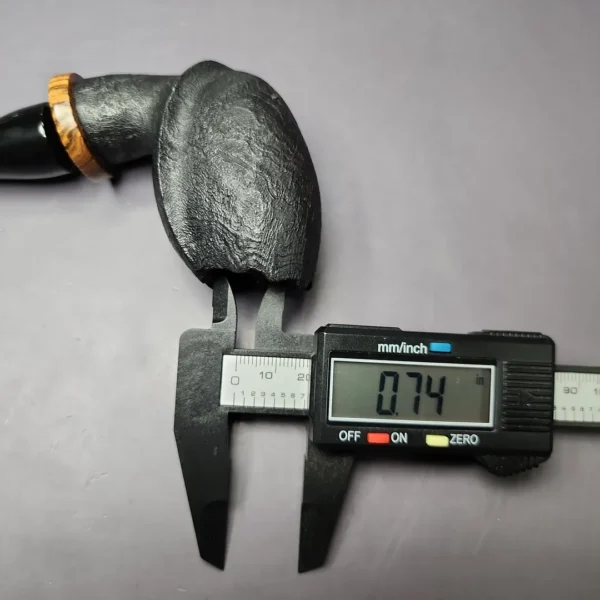 Peter Toth Sandblasted Stubby Freehand w/ Black Palm Handmade Briar Pipe, New - Image 10