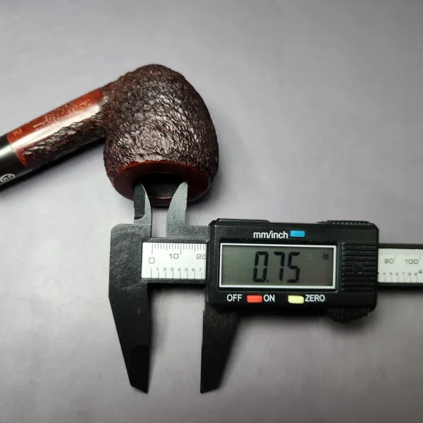 James Upshall Bark EXL Partially Rusticated Acorn Estate Briar Pipe, Unsmoked - Image 10
