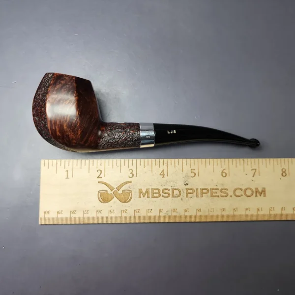 Ferndown Bark *** Partially Rusticated Brandy Estate Briar Pipe, English Estates - Image 10