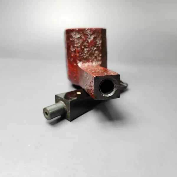 Ashton Pebble Grain LX Sandblasted Panel Billiard Estate Briar Pipe, Unsmoked - Image 11