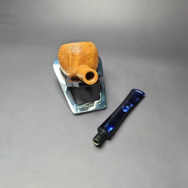 Eclesias Pipes Partially Sandblasted Prince Handmade Briar Pipe, New - Image 11