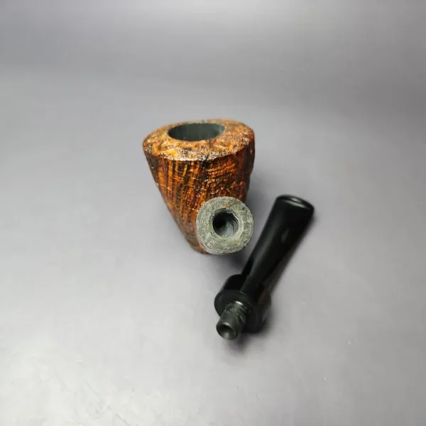 Nathan Armentrout Contrast Sandblasted Standing Dublin Handmade Briar Pipe, New - Image 11
