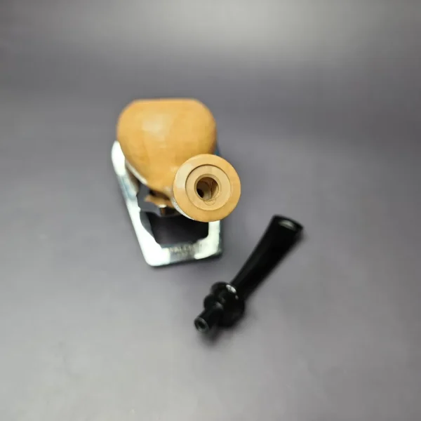 Eclesias Pipes Natural Sandblasted Acorn Handmade Briar Pipe, New - Image 11