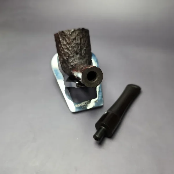 James Upshall Bark Group 5 Rusticated Dublin Estate Briar Pipe, Unsmoked - Image 11