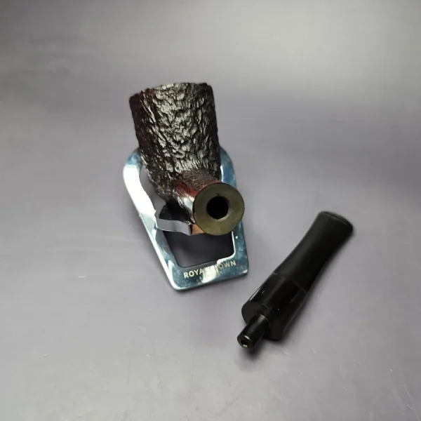 James Upshall Bark Group 6 Rusticated Dublin Estate Briar Pipe, Unsmoked - Image 11