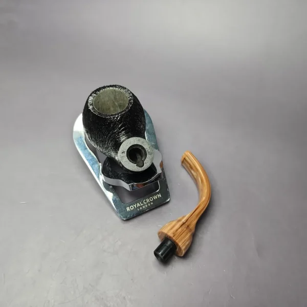 Moonshine Rusticated Grapeshot Cannonball Estate Briar Pipe, American Estates - Image 11