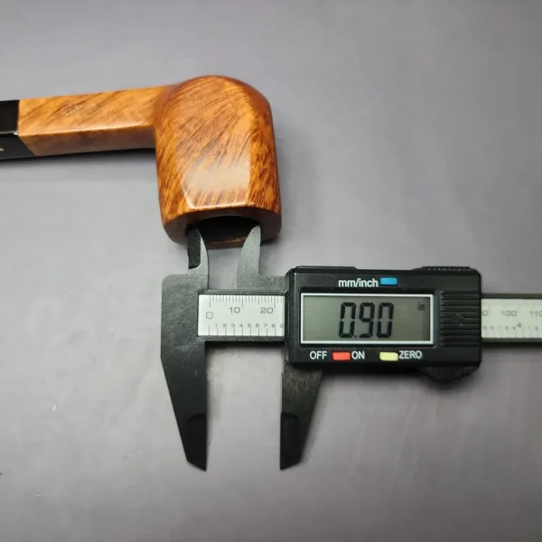 Savinelli Punto Oro Super 515 KS Smooth Foursquare Estate Briar Pipe, Italian Estates - Image 11
