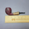 Robertson Pipes Contrast Sandblasted Egg w/ Faceted Bocote Handmade Briar Pipe, New - Image 11