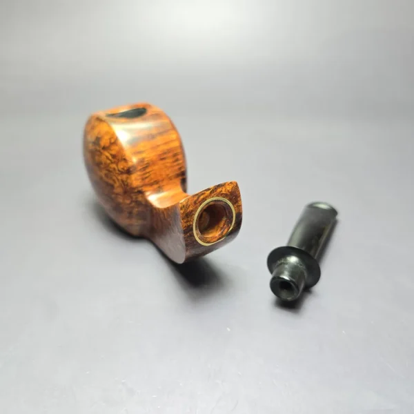 Robertson Pipes Smooth Disc Blowfish Handmade Briar Pipe, New - Image 11