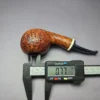 Robertson Pipes Contrast Sandblasted Tomato w/ Ivorite Handmade Briar Pipe, New - Image 11