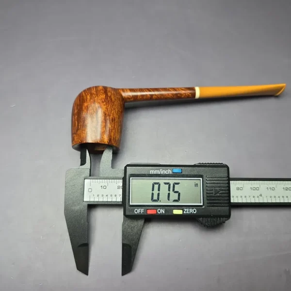 Scottie Piersel Smooth Pencil Shank Billiard w/ Juma Estate Briar Pipe, Unsmoked - Image 12