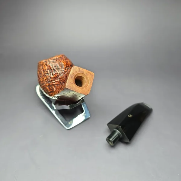 Ser Jacopo Maxima Sandblasted DIamond Shank Apple Estate Briar Pipe, Italian Estates - Image 11