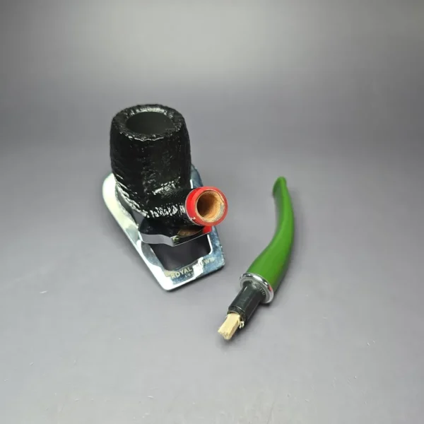 Savinelli 2025 Saint Nicholas 606 KS Rusticated Bent Billiard Briar Pipe, 6mm, New - Image 11