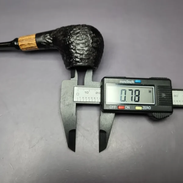 MBSD Briars by Piero Vitale Sandblasted Brandy w/ Zebrawood Briar Pipe, New - Image 11