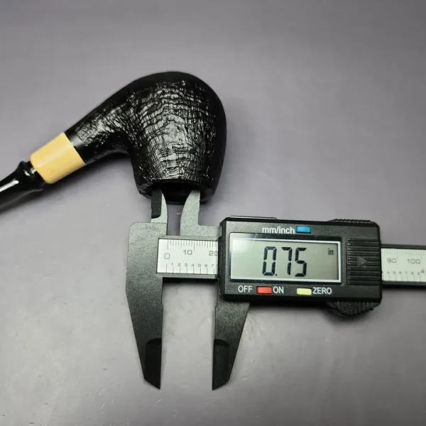 MBSD Briars by Piero Vitale Sandblasted Brandy w/ Boxwood Briar Pipe, New - Image 11