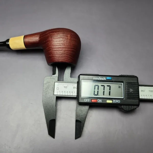 MBSD Briars by Piero Vitale Sandblasted Author w/ Olivewood Briar Pipe, New - Image 11