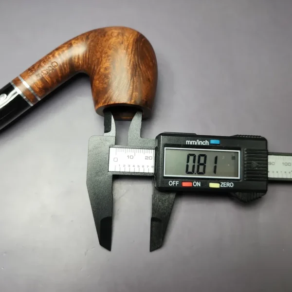 Chacom Complice 43 Smooth Bent Billiard Estate Briar Pipe, Unsmoked - Image 11