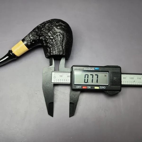 MBSD Briars by Piero Vitale Sandblasted Brandy w/ Olivewood Briar Pipe, New - Image 11