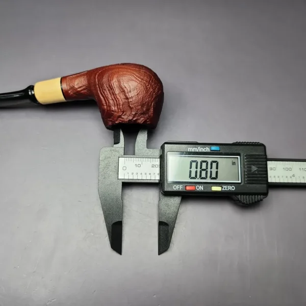 MBSD Briars by Piero Vitale Vintage Sandblasted Author w/ Boxwood Briar Pipe, New - Image 11