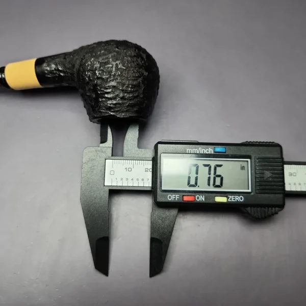 MBSD Briars by Piero Vitale Rusticated Author w/ Boxwood Briar Pipe, New - Image 11